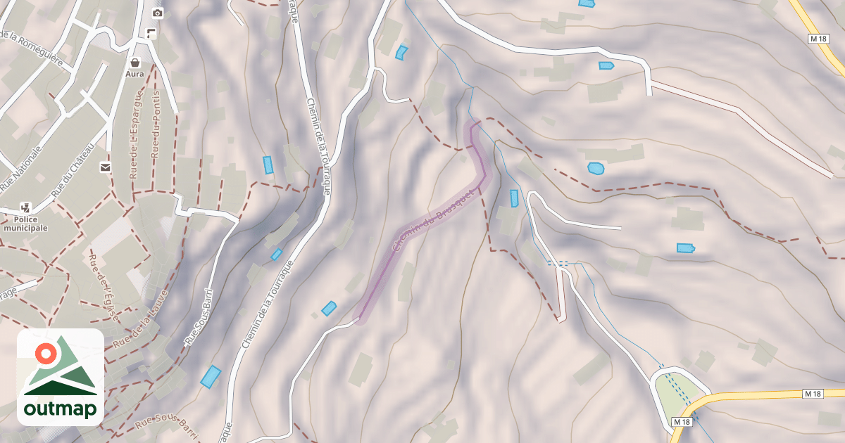 Map of Chemin du Brusquet
