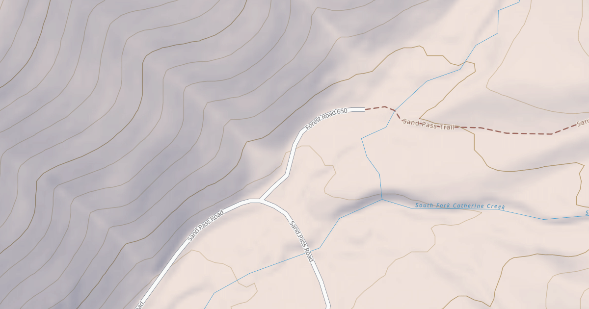 Map preview of USFS National Forest System Roads {9553C0AF-778C-44C3-B286-D2CEA8790439}