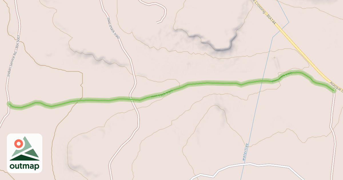 Map of (two track trail)