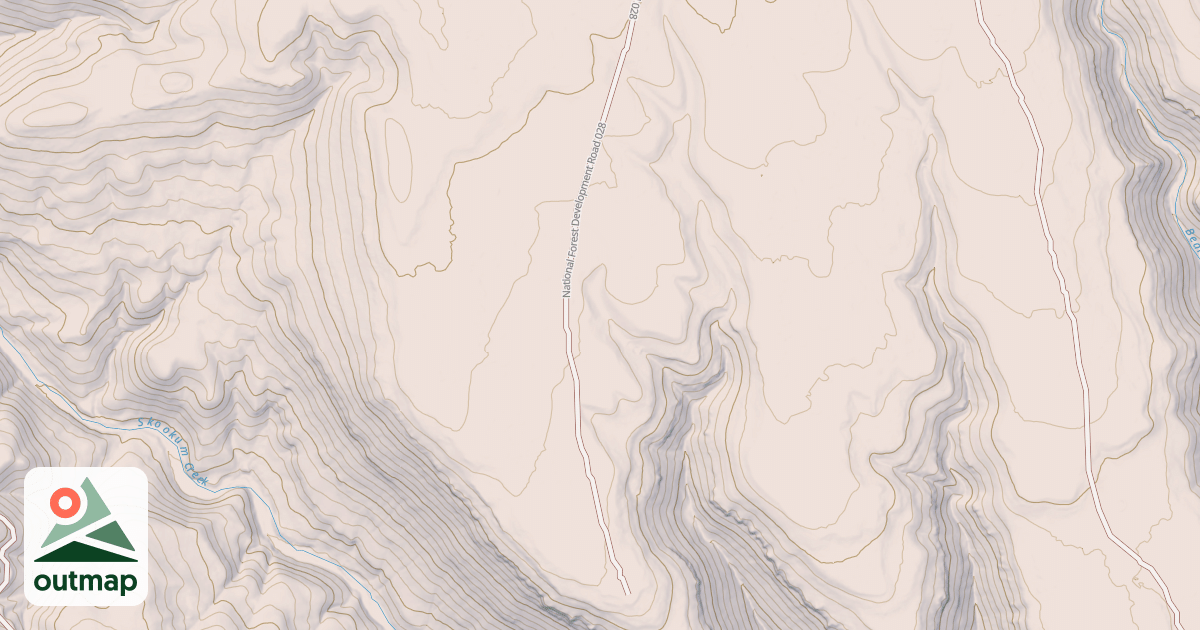 Map of USFS National Forest System Roads {20AA4B9F-3A2C-4F3E-9C6C-6A653D4E7BC9}