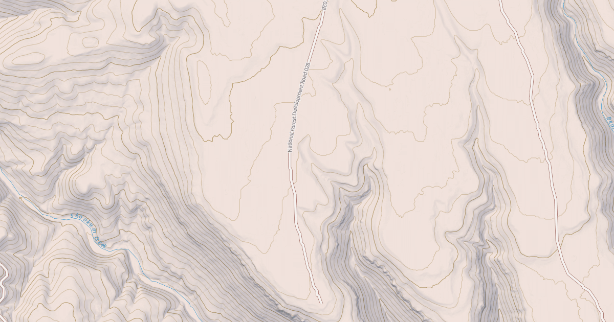 Map preview of USFS National Forest System Roads {20AA4B9F-3A2C-4F3E-9C6C-6A653D4E7BC9}