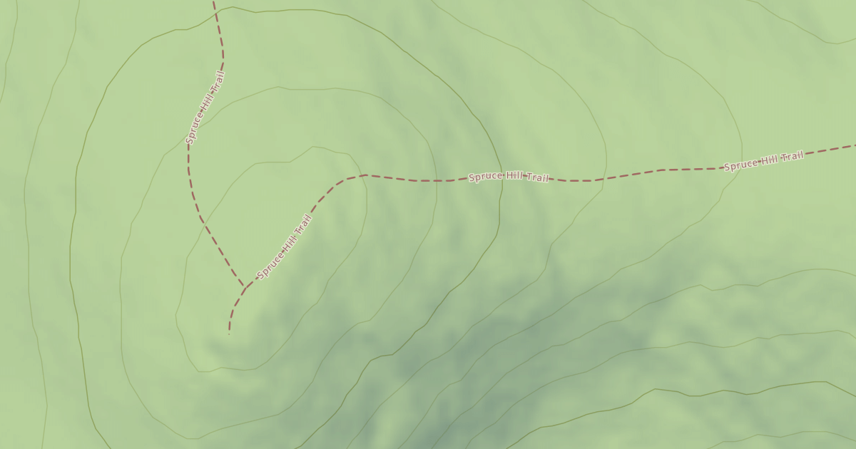 Map preview of Spruce Hill Trail