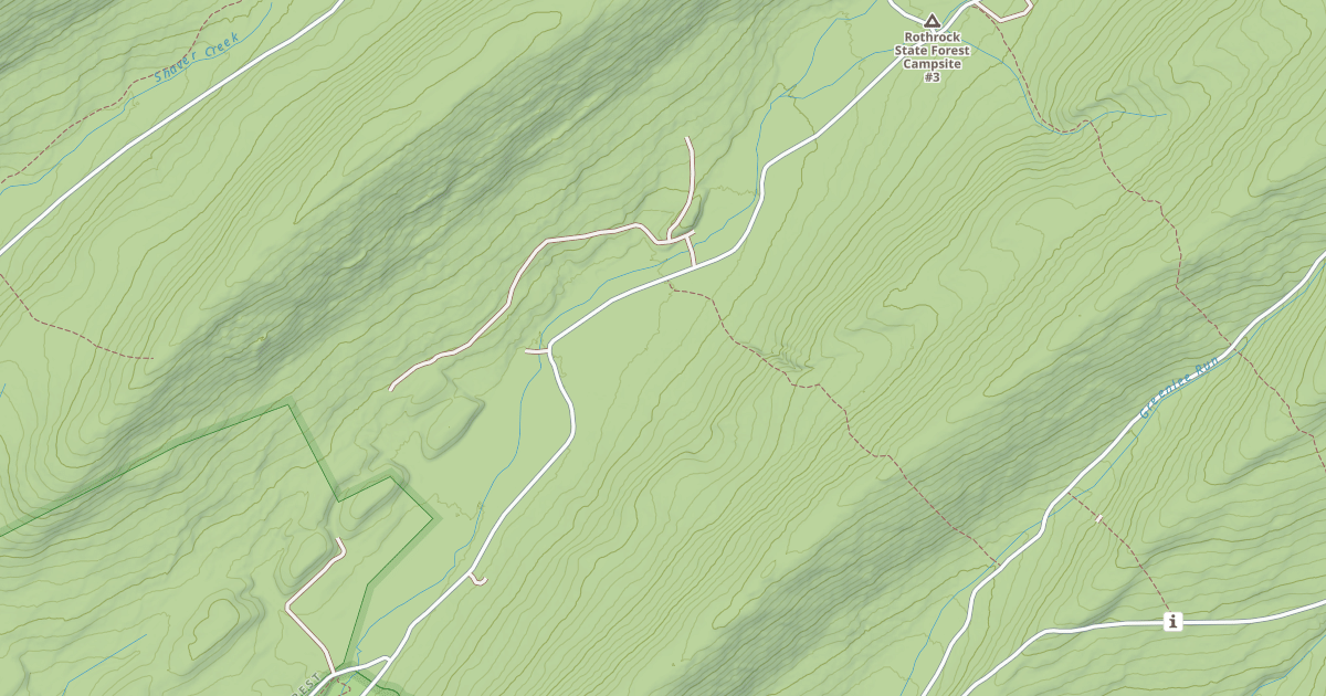 Map preview of Rothrock State Forest Seven Mountains Snowmobile Trails