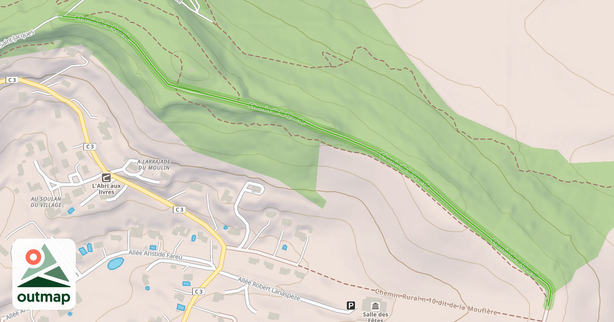 Map of Chemin de la Quarde