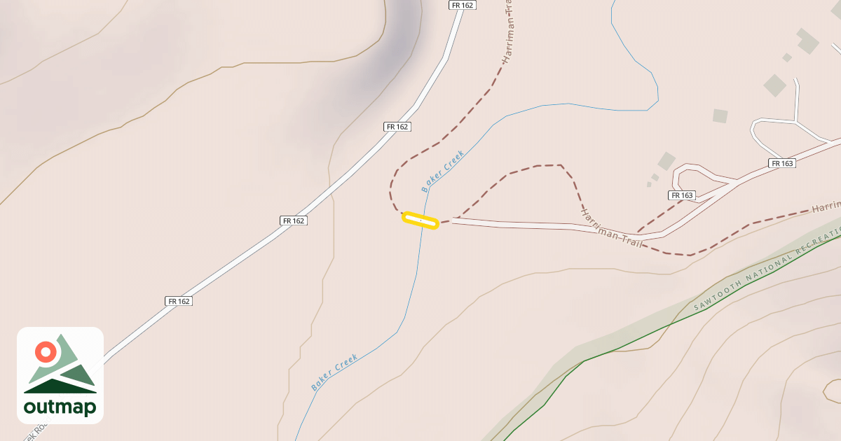 Map of Harriman Trail