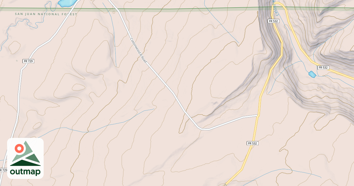 Map of COTTONWOOD B