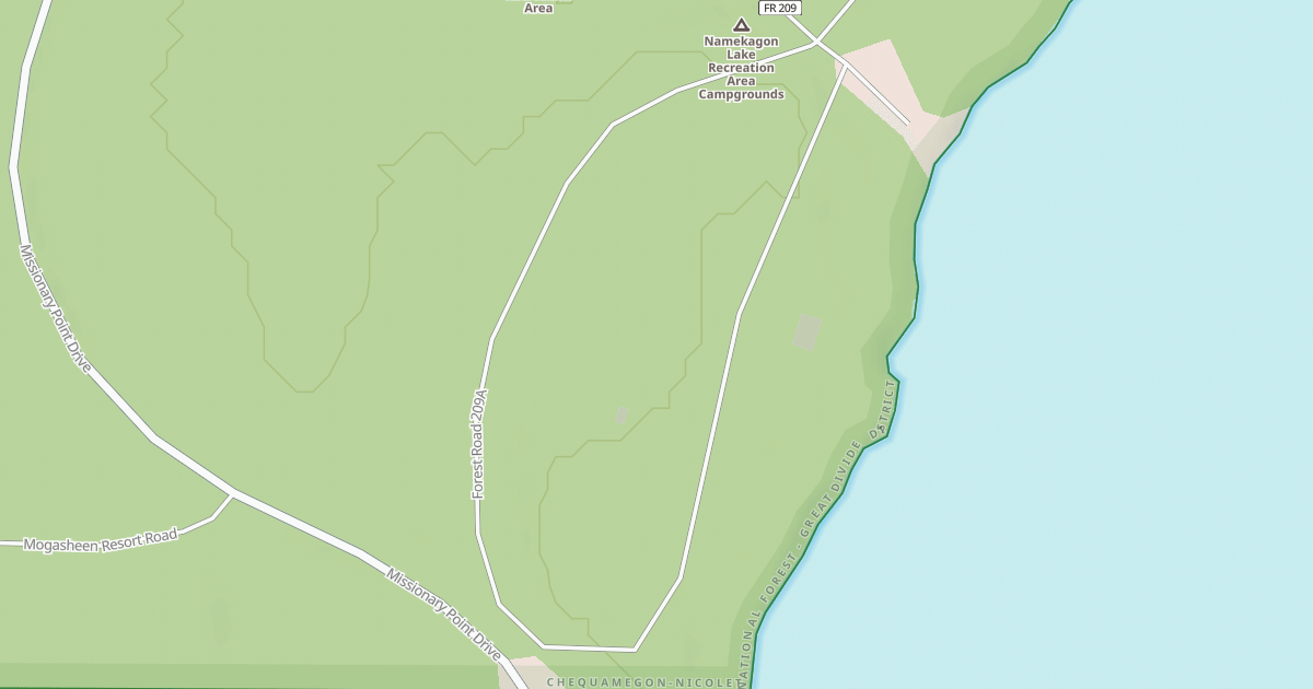 Map preview of FR 209A