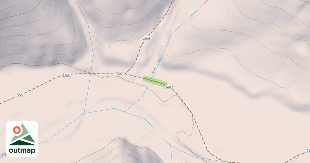 Map of South Fork Walla Walla Trail #3225