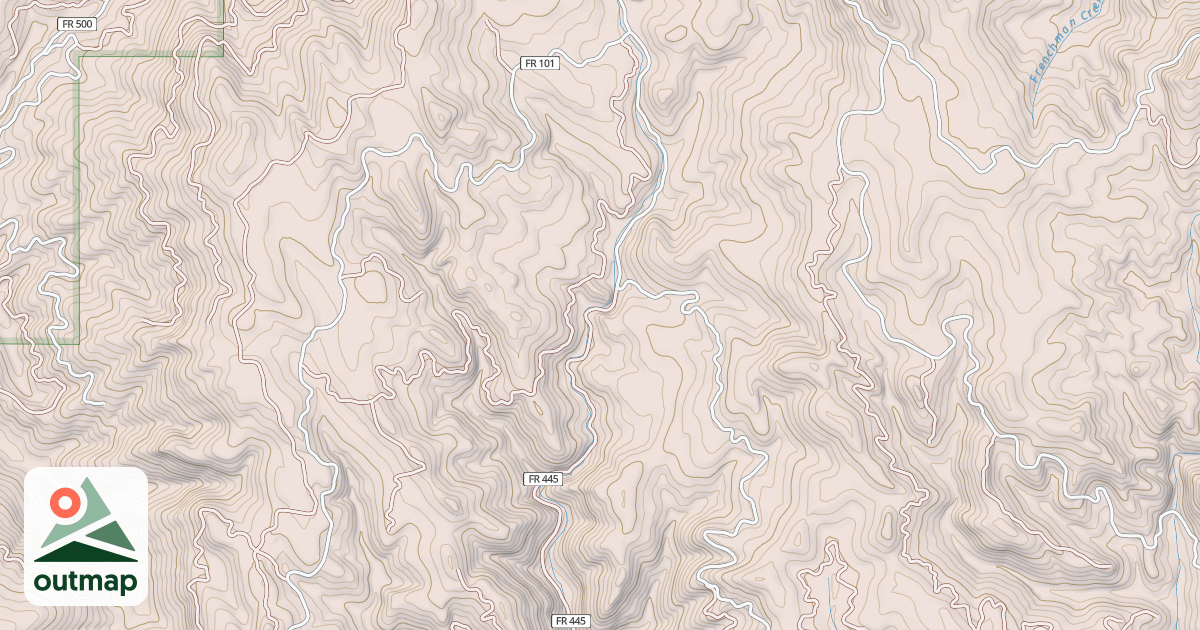 Map of CANYON CREEK