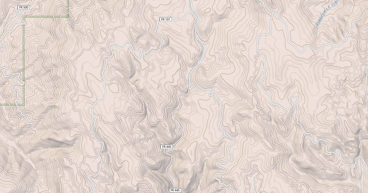 Map preview of CANYON CREEK