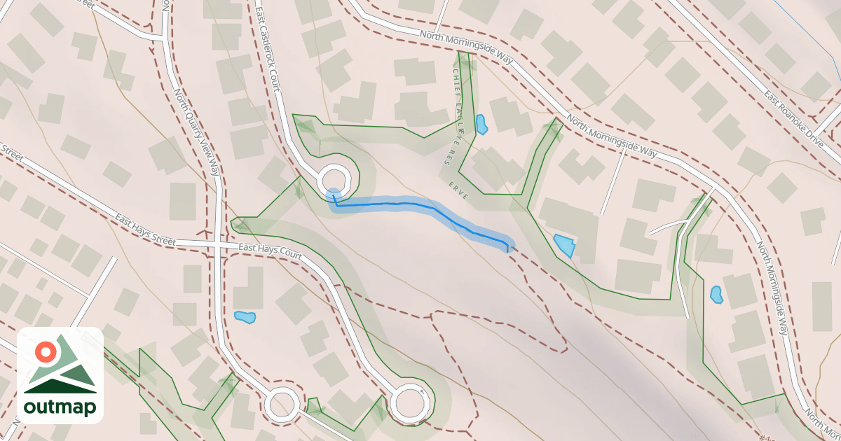 Map of #19 Access Trail (Shoshone-Paiute Tribes Trail)