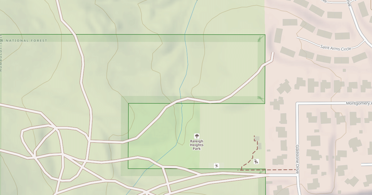 Map preview of Closed Trail