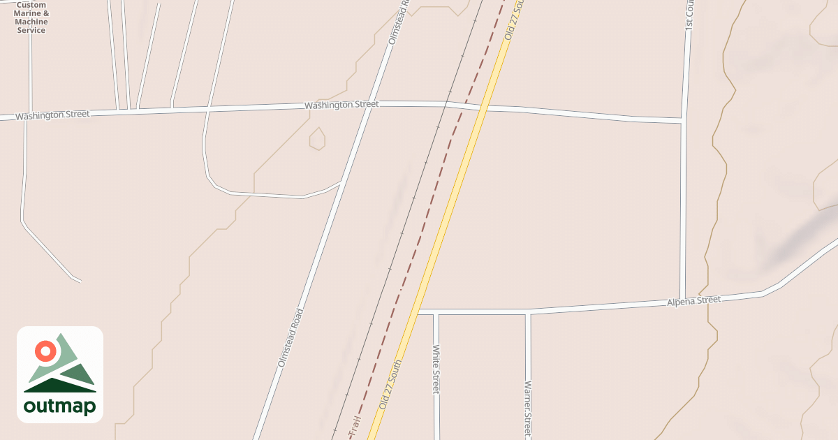 Map of North Central State Trail
