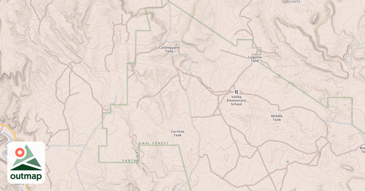 Map of EL PUEBLO
