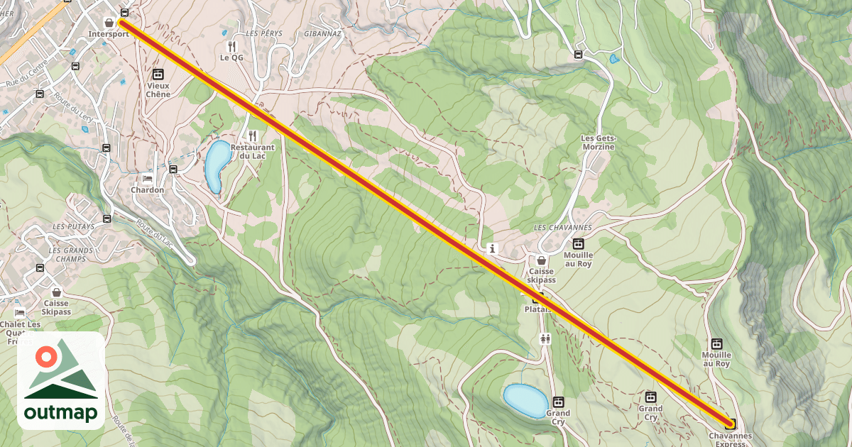 Map of Chavannes Express
