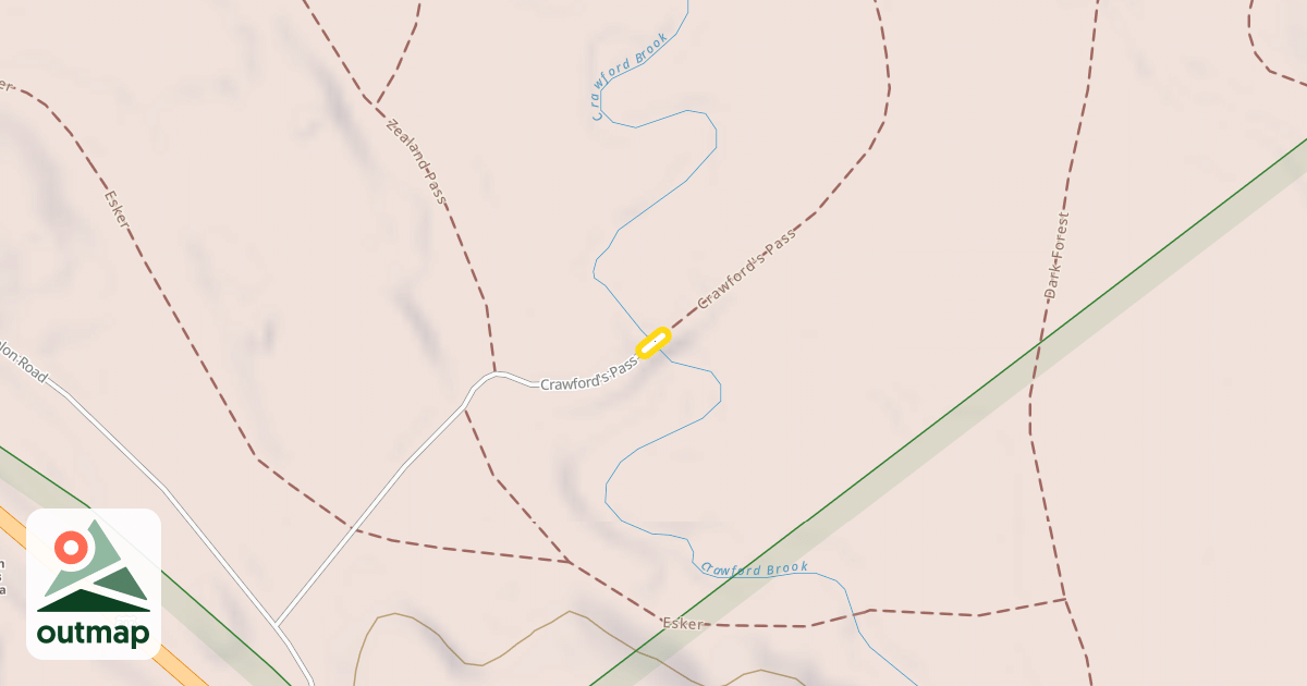 Map of Crawford's Pass