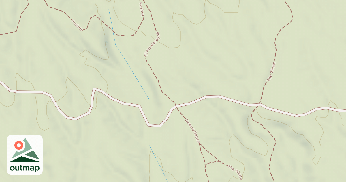 Map of Dona Ana Mtn - Trail System