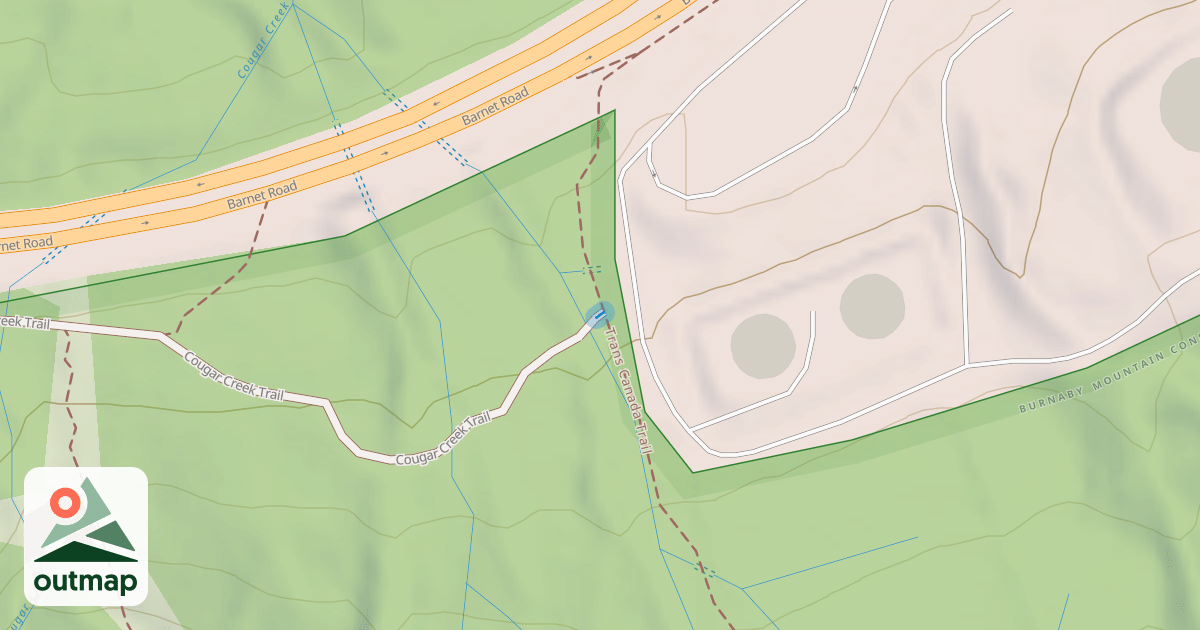 Map of Cougar Creek Trail