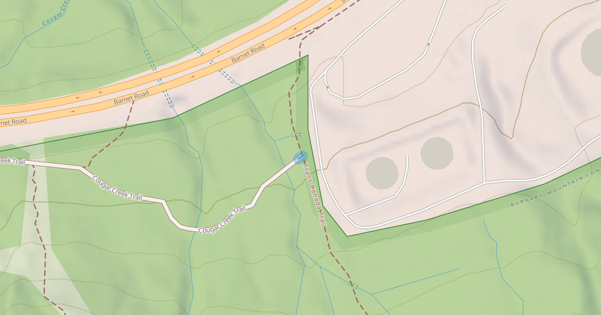 Map preview of Cougar Creek Trail