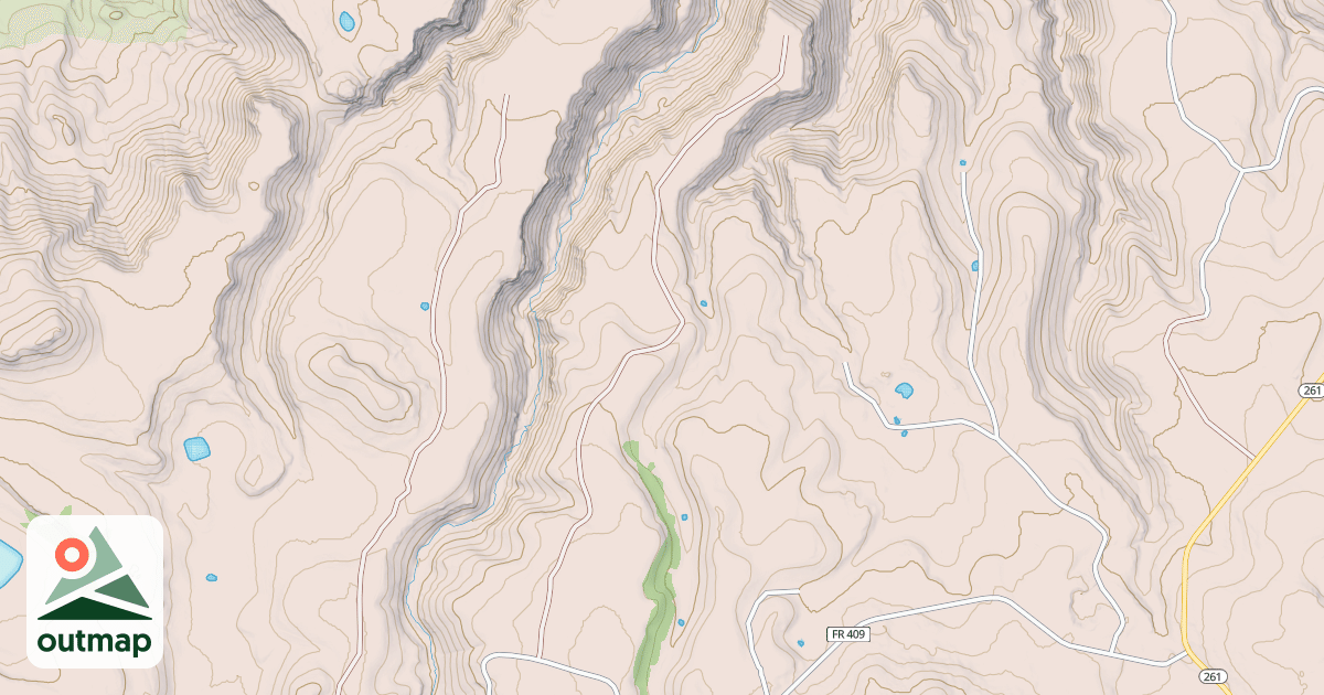 Map of USFS National Forest System Roads {50F09042-8897-4297-B5B1-B1428D1D06AC}