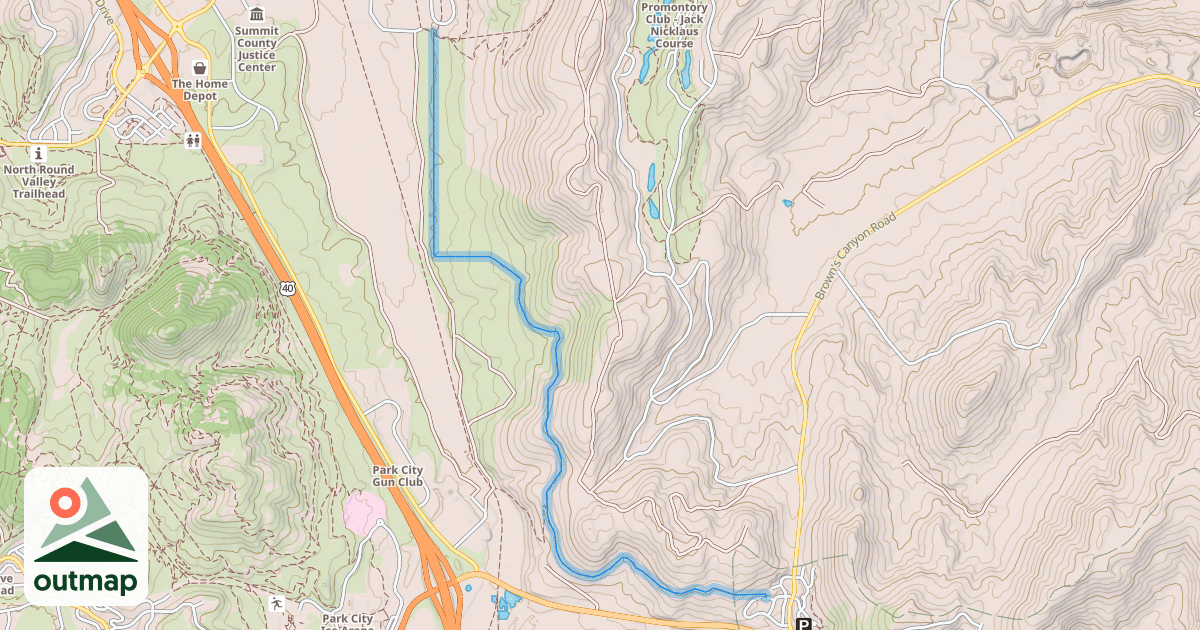 Map of South Canyon