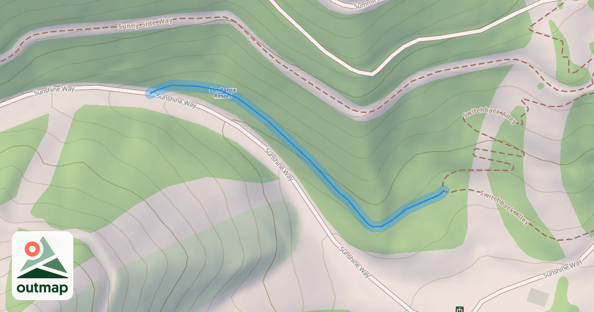 Map of Switchback Alley Access