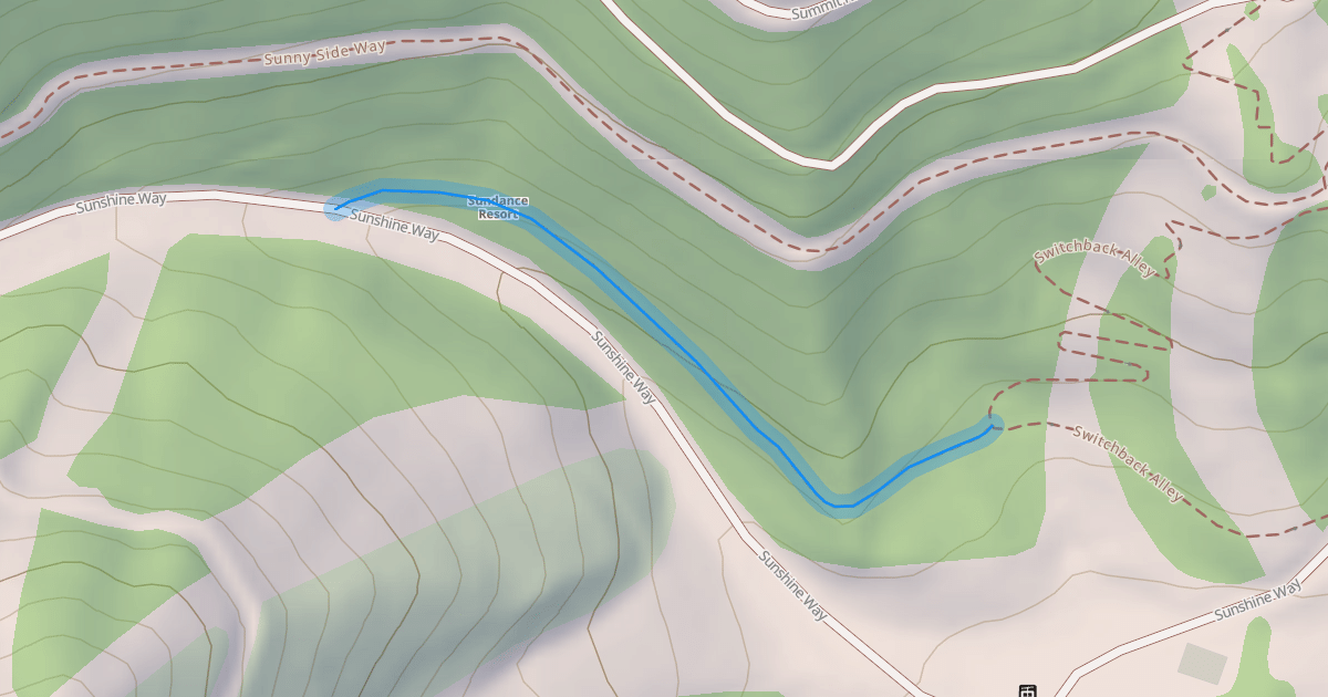 Map preview of Switchback Alley Access
