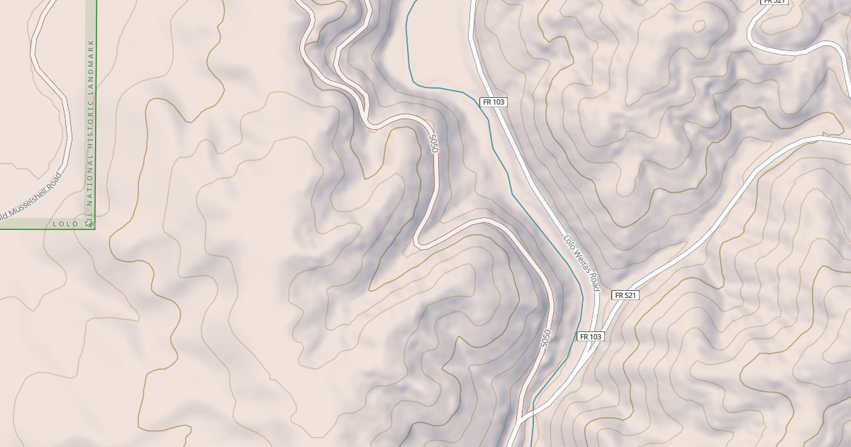 Map preview of LOLO CREEK CONNECTION