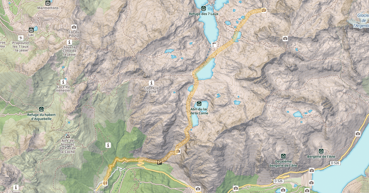Map preview of Col de Mouchillon — Le Rivier d'Allemont