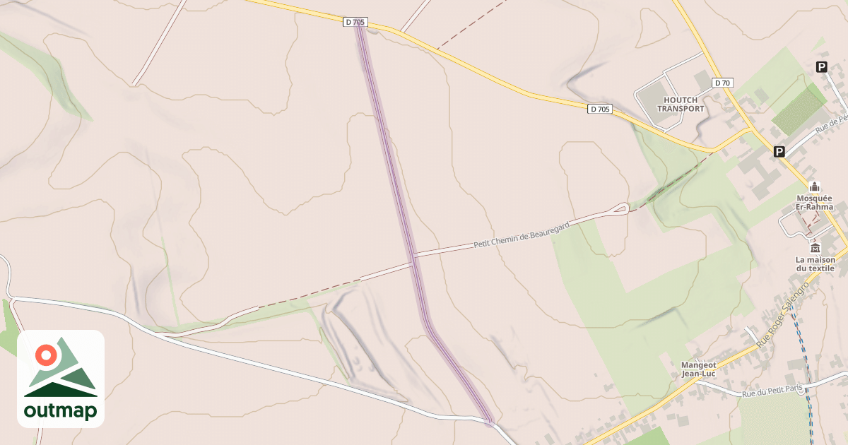 Map of Chemin de la Vallée de Beauregard