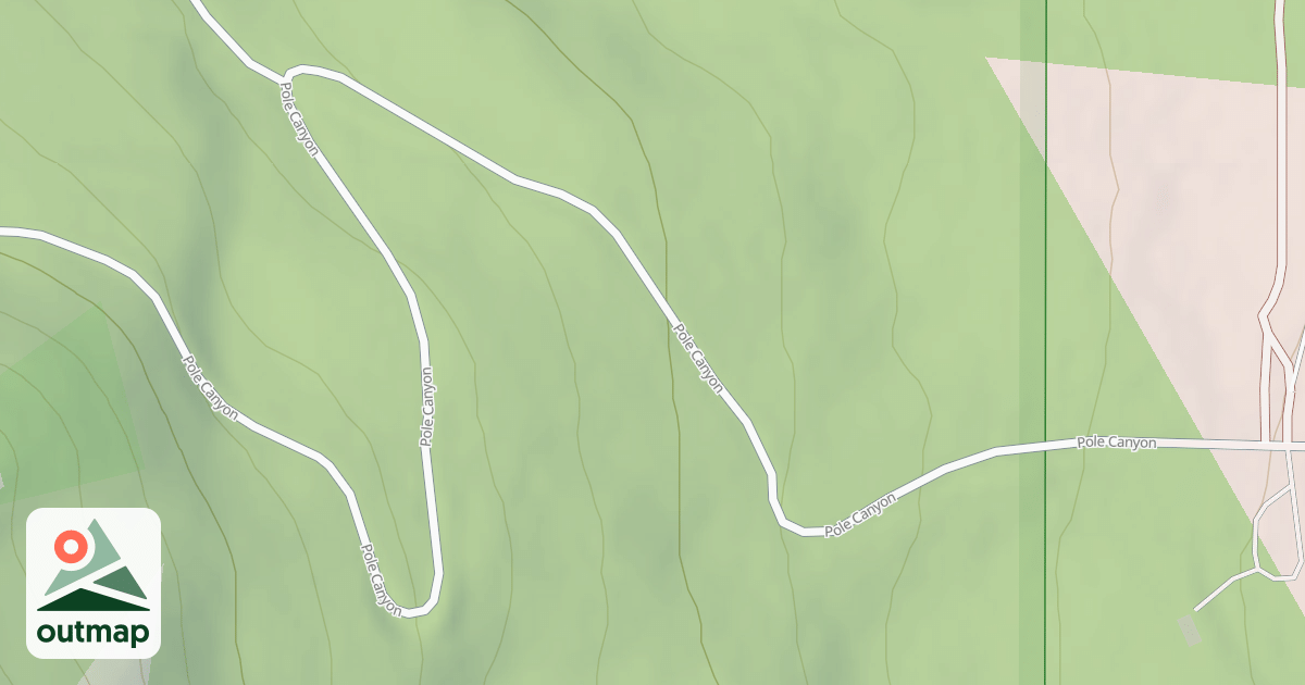 Map of POLE CANYON