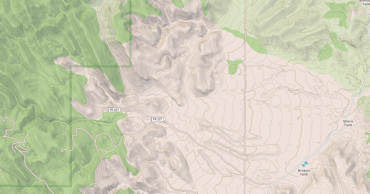 Map preview of USFS National Forest System Roads {3DD07021-22EB-422C-AAA1-94115221D6BF}