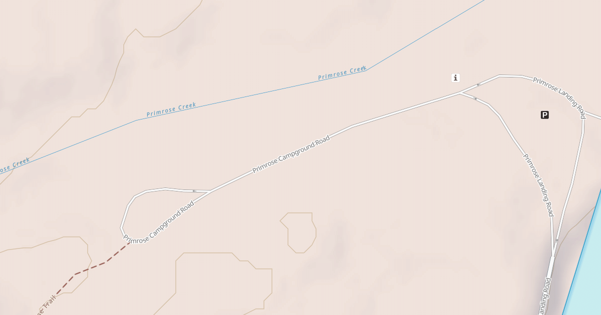 Map preview of PRIMROSE CAMPGROUND RD