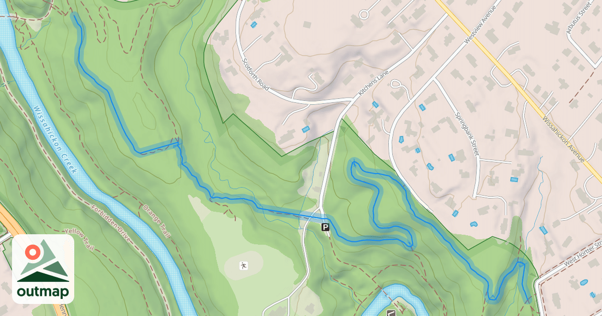 Map of White Trail