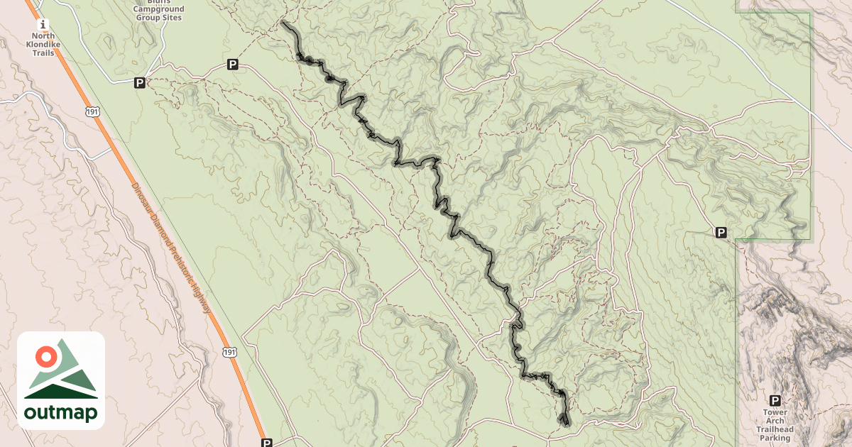 Map of EKG Trail
