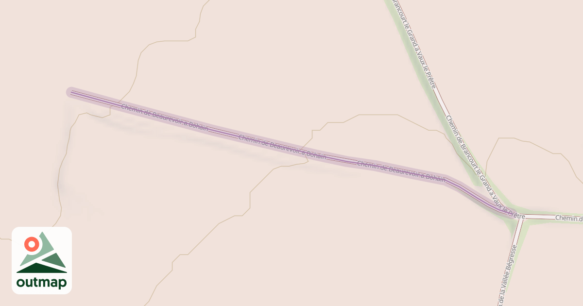 Map of Chemin de Beaurevoir a Bohain