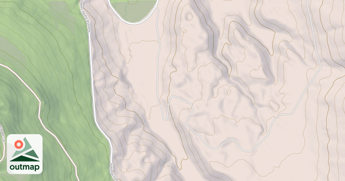 Map of USFS Motor Vehicle Use Map Roads {3AABC281-9AB3-4263-BC2C-4B18E6F410AC}