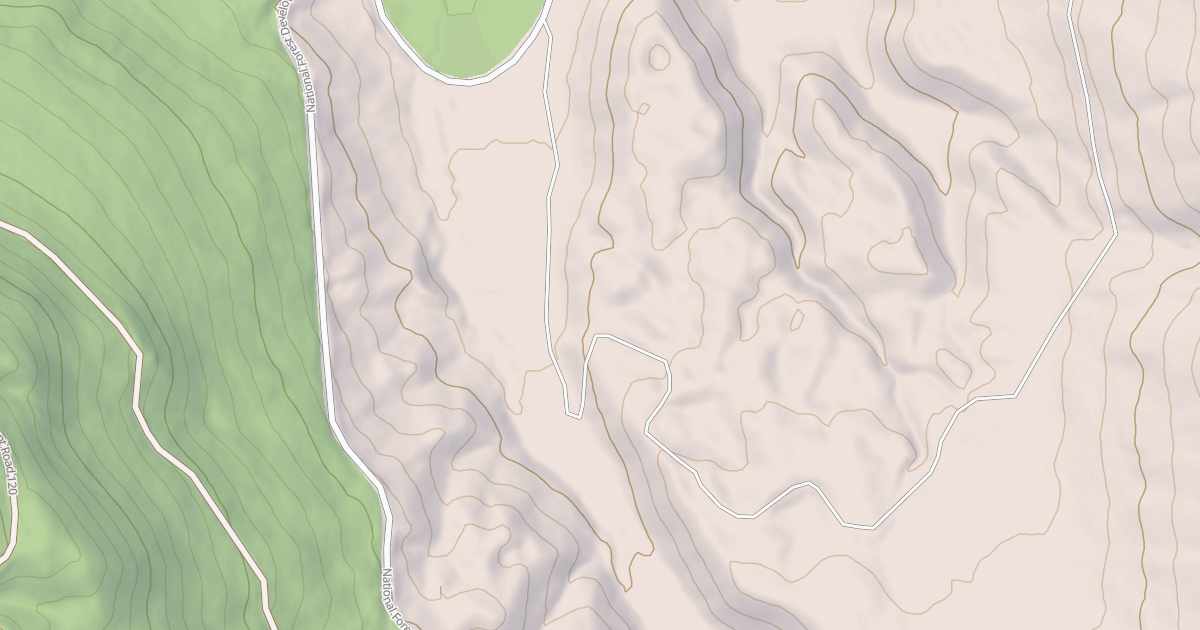 Map preview of USFS Motor Vehicle Use Map Roads {3AABC281-9AB3-4263-BC2C-4B18E6F410AC}