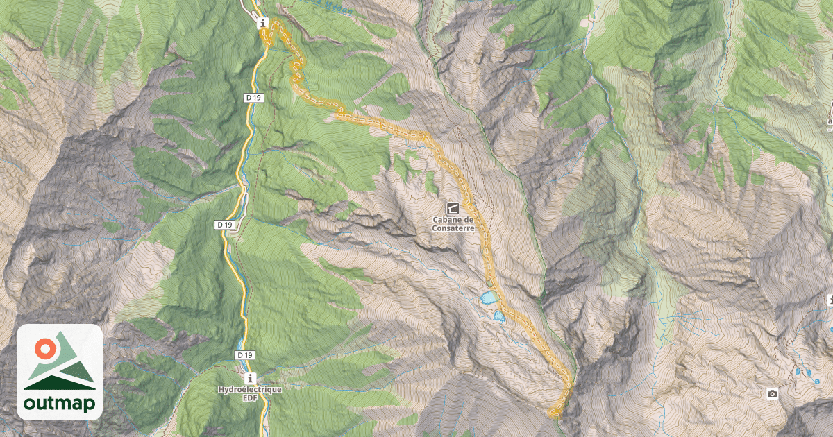 Map of Pic de Thou — Pont TIsné