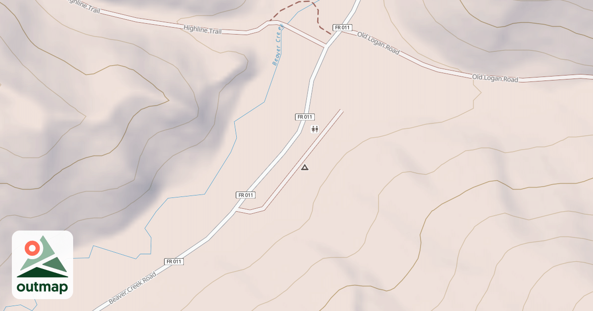 Map of BEAVER CREEK CAMPGROUND