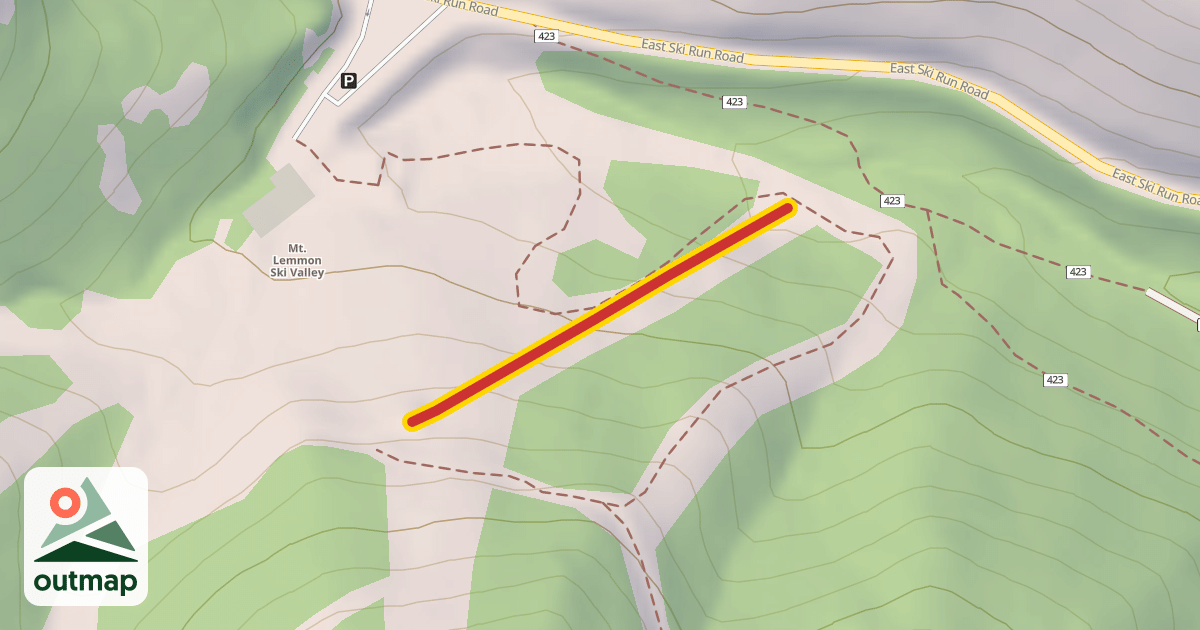 Map of Curtis Chairlift