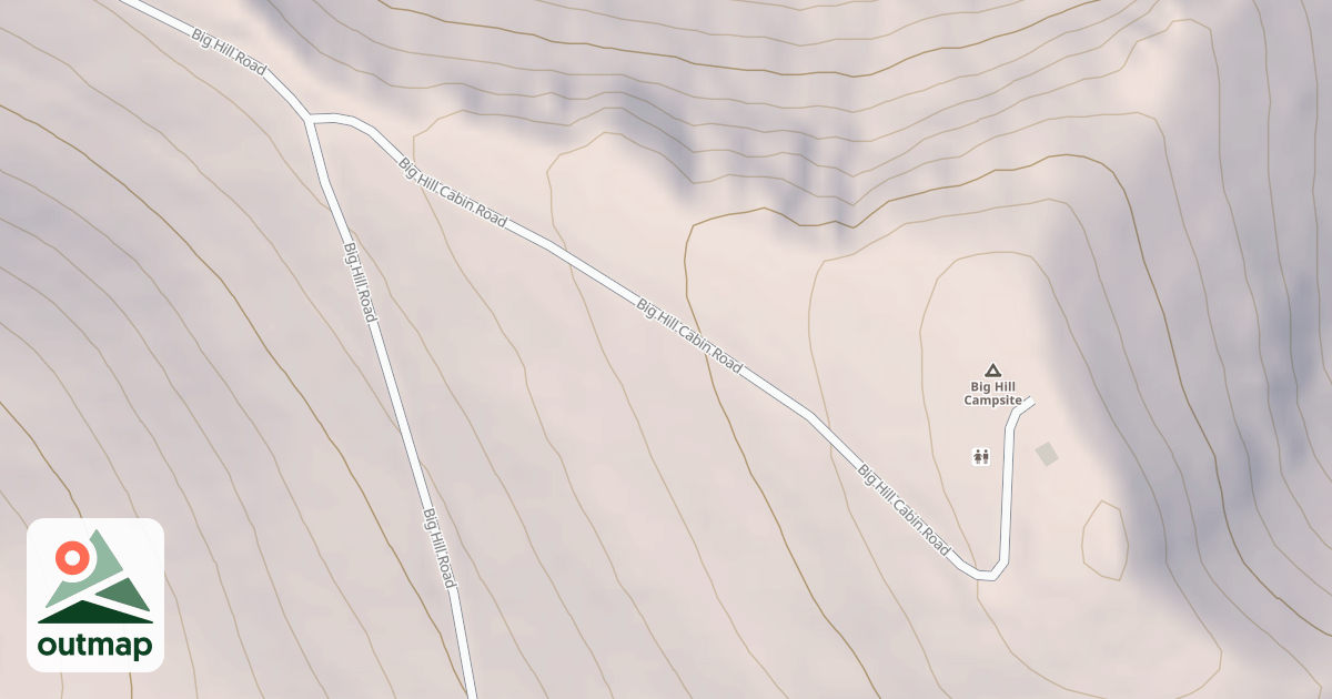 Map of BIG HILL CABIN