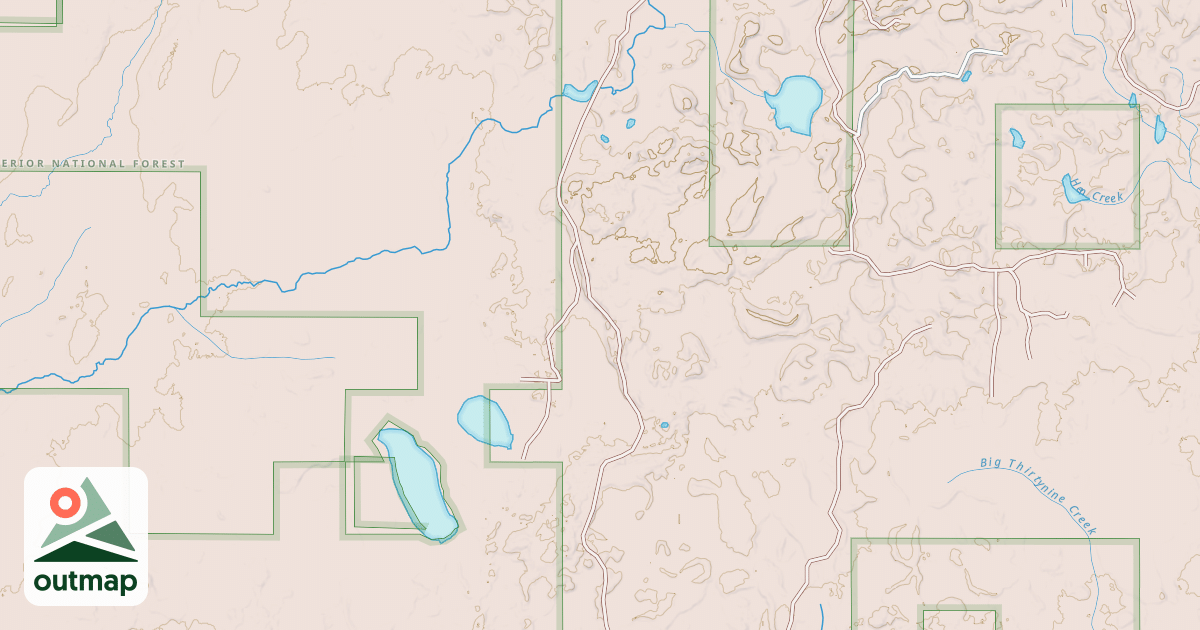 Map of CLOQUET LAKE
