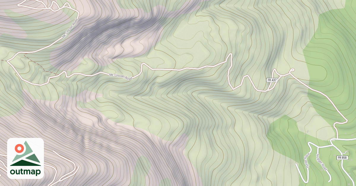 Map of MT. LINCOLN