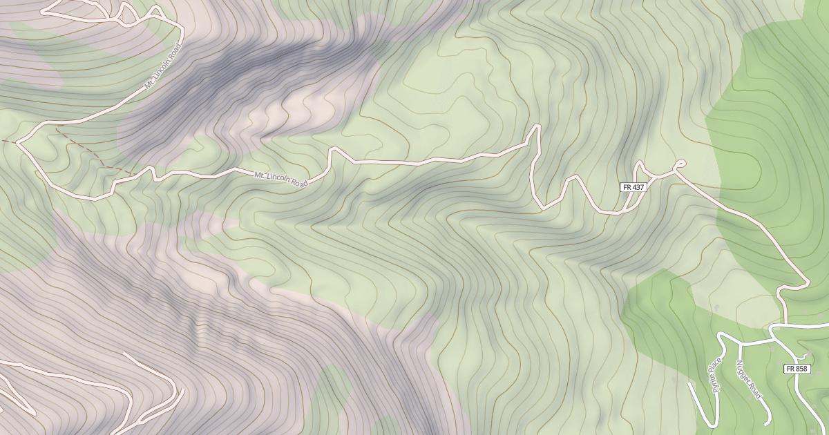 Map preview of MT. LINCOLN