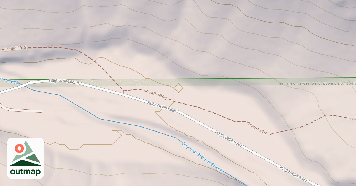 Map of DRY FORK DISPERSED J