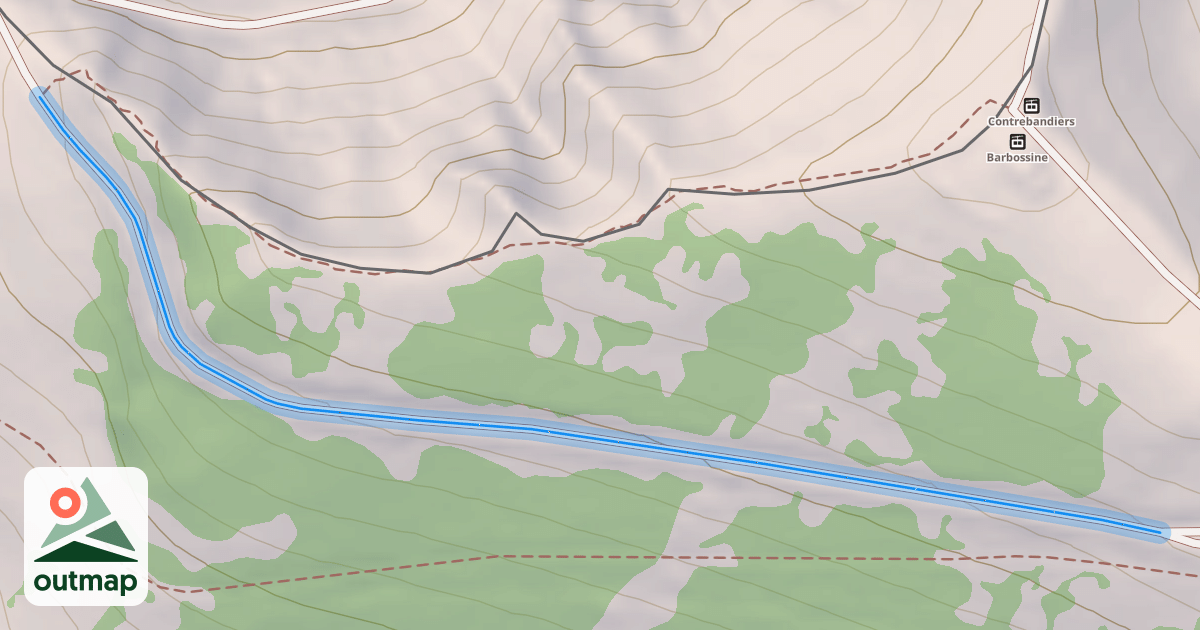 Map of Col de Croix