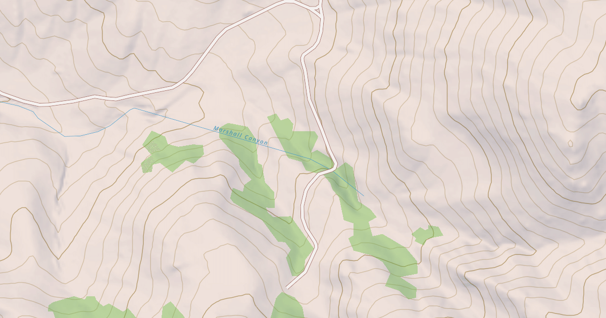 Map preview of MARSHALL CANYON SPUR