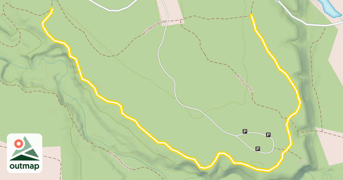 Map of Mitigwaki Loop