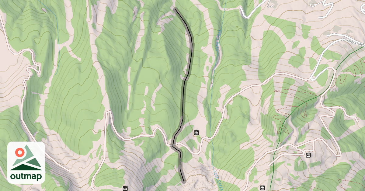 Map of Big Tree Cutoff